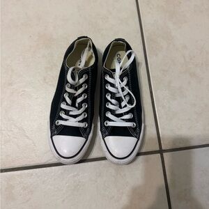 Black All Star Converse Size 7.5W